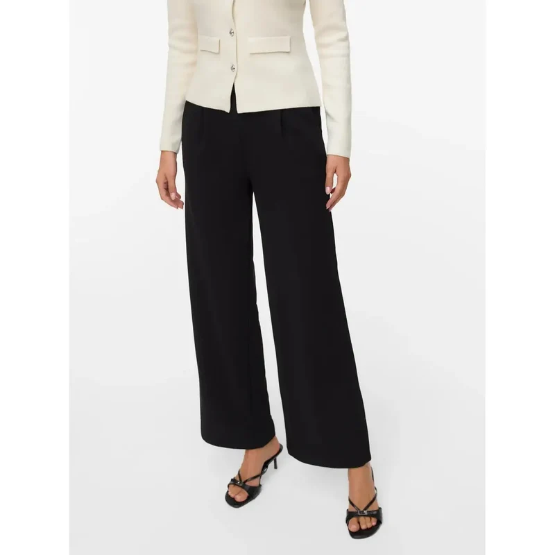 Pantalons pour femmes Vero Moda Beige à enfiler, en polyester