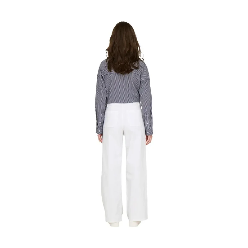 Pantalon pour femmes Jacqueline De Yong en coton blanc, taille 30