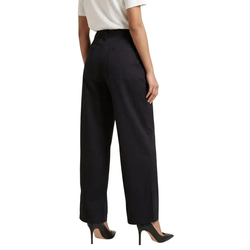 Pantalon femme en coton noir Jacqueline De Yong, taille 15367918