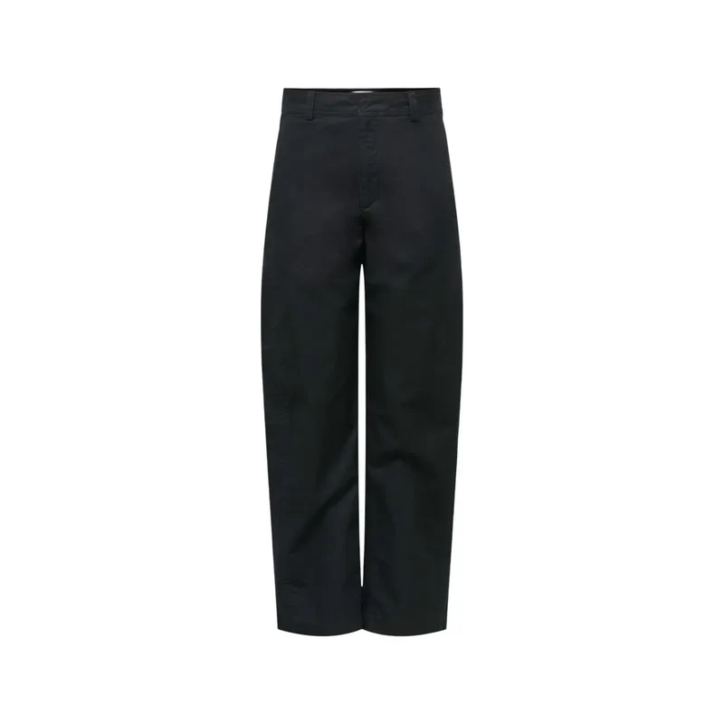 Pantalon femme en coton noir Jacqueline De Yong, taille 15367918
