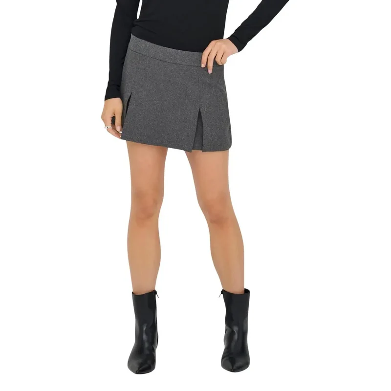 Pantalons gris pour femmes Jacqueline De Yong en polyester élasthanne