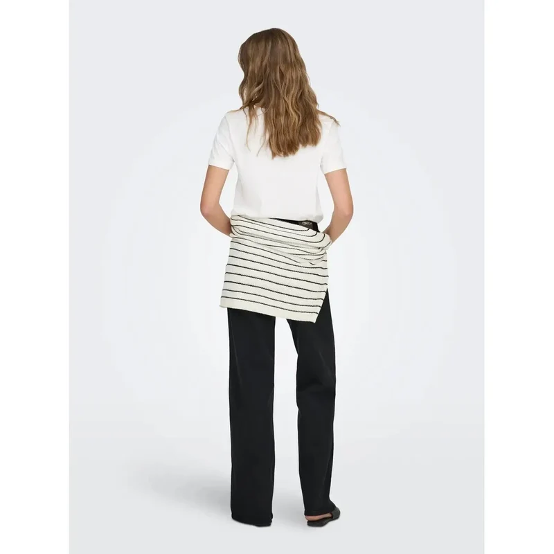 Article 15244714 : T-shirt court en coton à col rond pour femmes Only