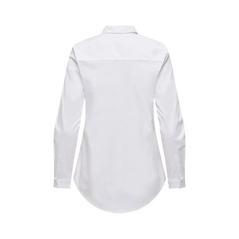 Chemise longue à manches longues en coton beige pour femmes Jacqueline De Yong