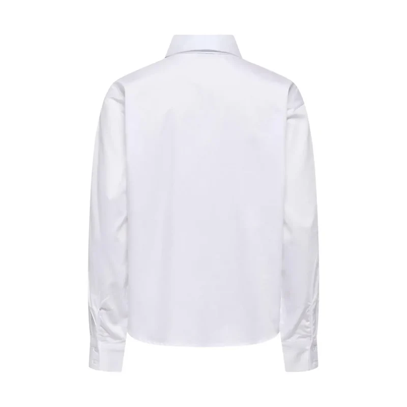 Chemise classique longue en coton blanc pour femmes Jacqueline De Yong