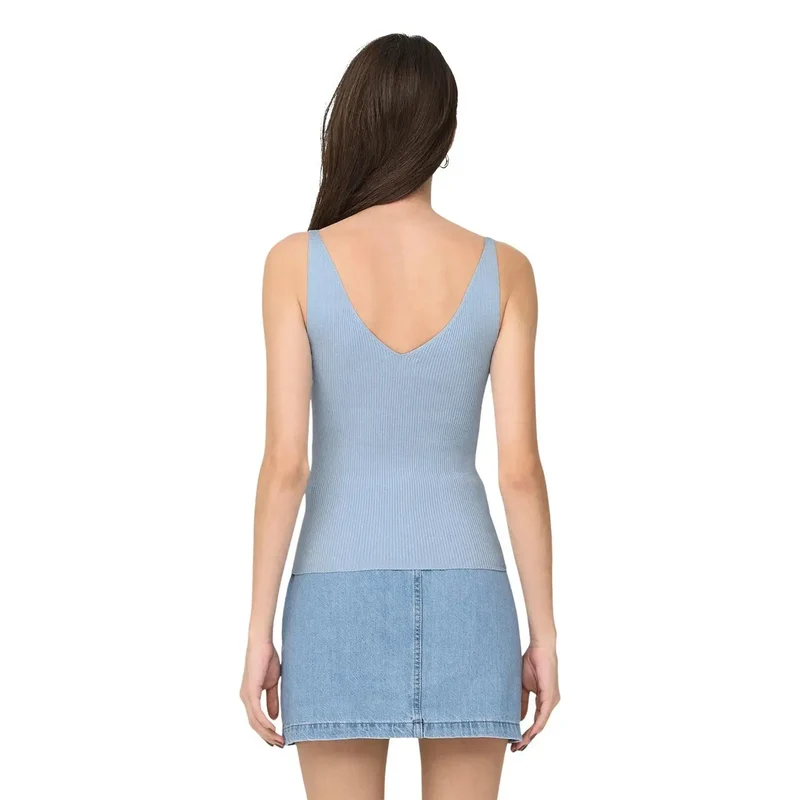 Débardeur femme Jacqueline De Yong bleu clair en viscose sans manches