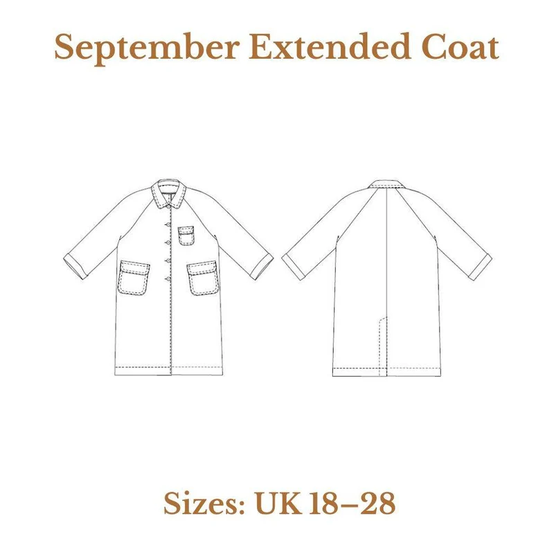 PATRON DE COUTURE PDF | September Extended Coat | Merchant & Mills | UK 18–28