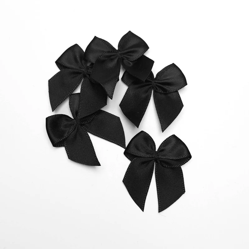 Nœuds en ruban de satin | Ornements de couture décoratifs | Paquets de 10