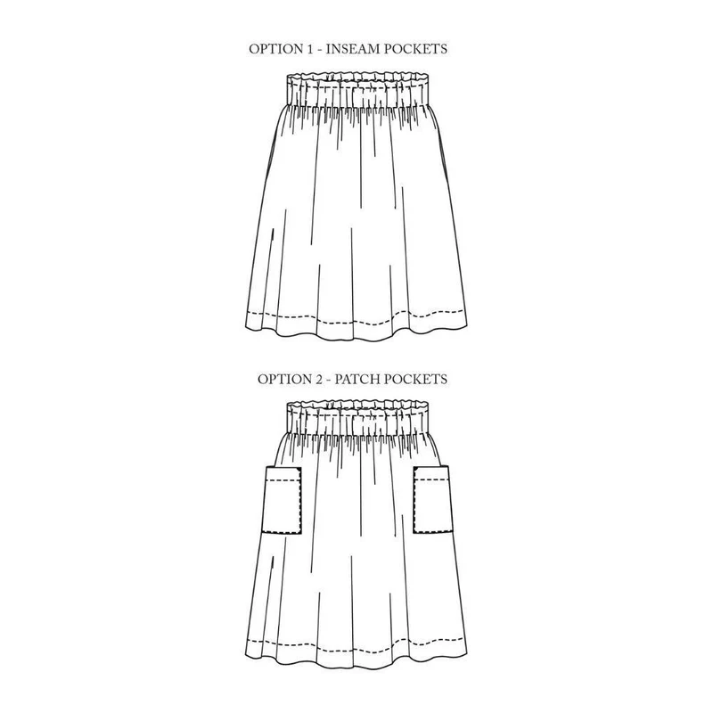 PATRON DE COUTURE PDF | Jupe Mathilde | Merchant & Mills | A4 SEULEMENT