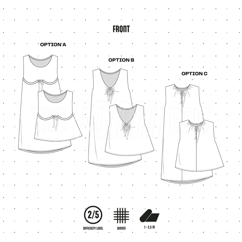 PATRON DE COUTURE PDF | Ensemble de hauts d'été | The Form Edit | BILINGUE (FR / EN)