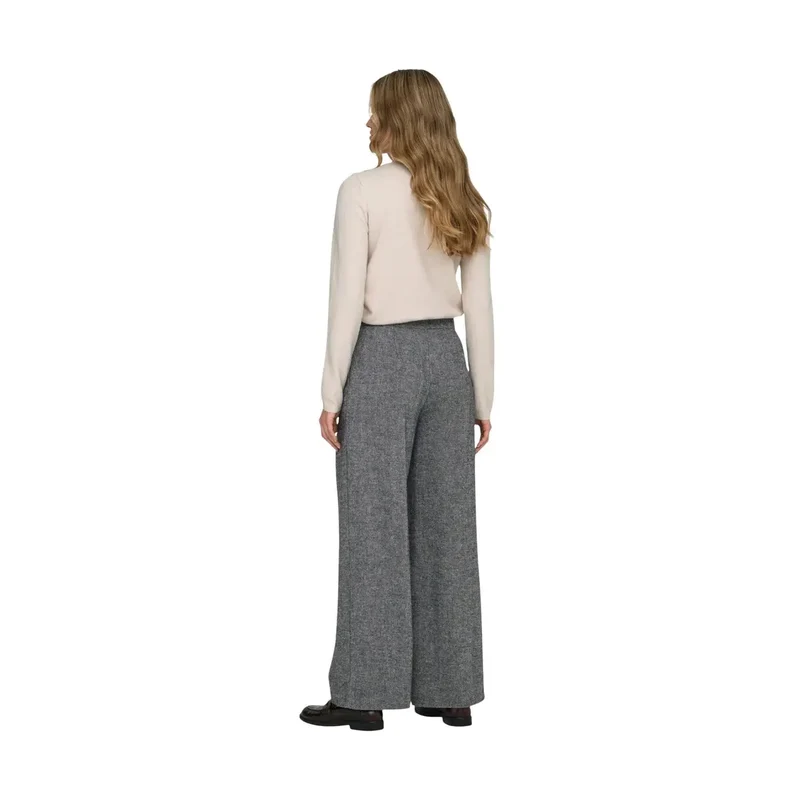 Only Pantalons pour Femmes Gris en Polyester Pour l’Automne et l’Hiver 15360269