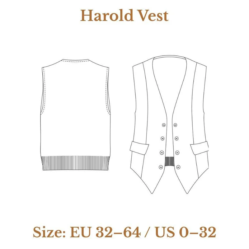 PATRON DE COUTURE PDF | Veste Harold | Ready to Sew | BILINGUE (FR / EN)
