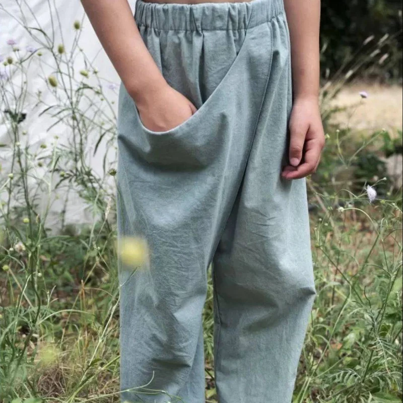 PATRON DE COUTURE PDF | Pantalon portefeuille Pleat (Enfant) | Ready to Sew | TRILINGUE (FR / EN / ES)
