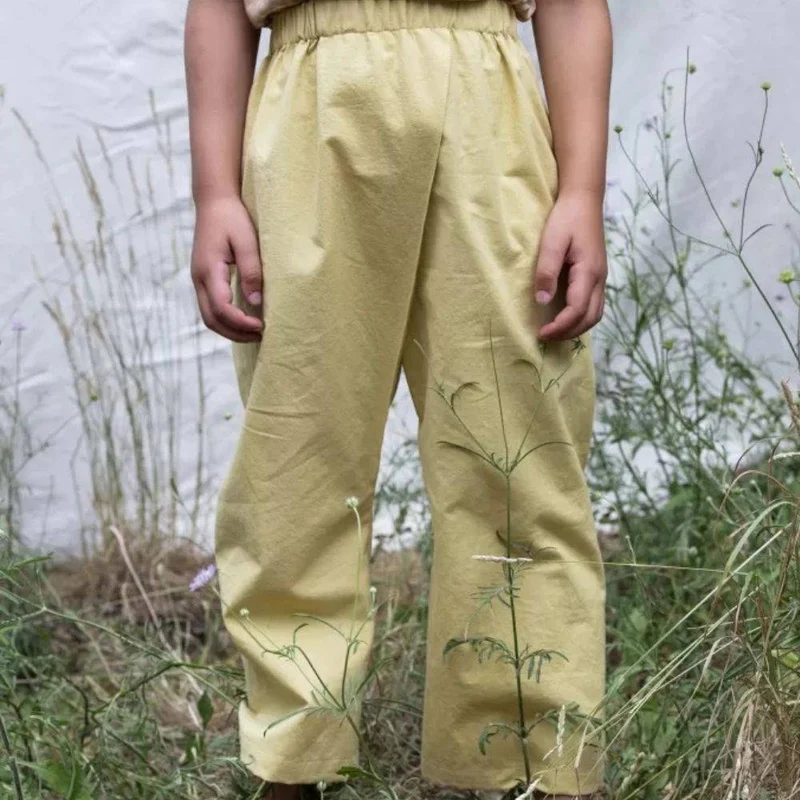 PATRON DE COUTURE PDF | Pantalon portefeuille Pleat (Enfant) | Ready to Sew | TRILINGUE (FR / EN / ES)