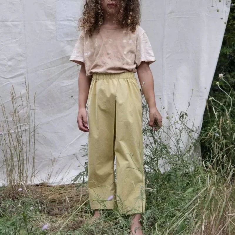 PATRON DE COUTURE PDF | Pantalon portefeuille Pleat (Enfant) | Ready to Sew | TRILINGUE (FR / EN / ES)