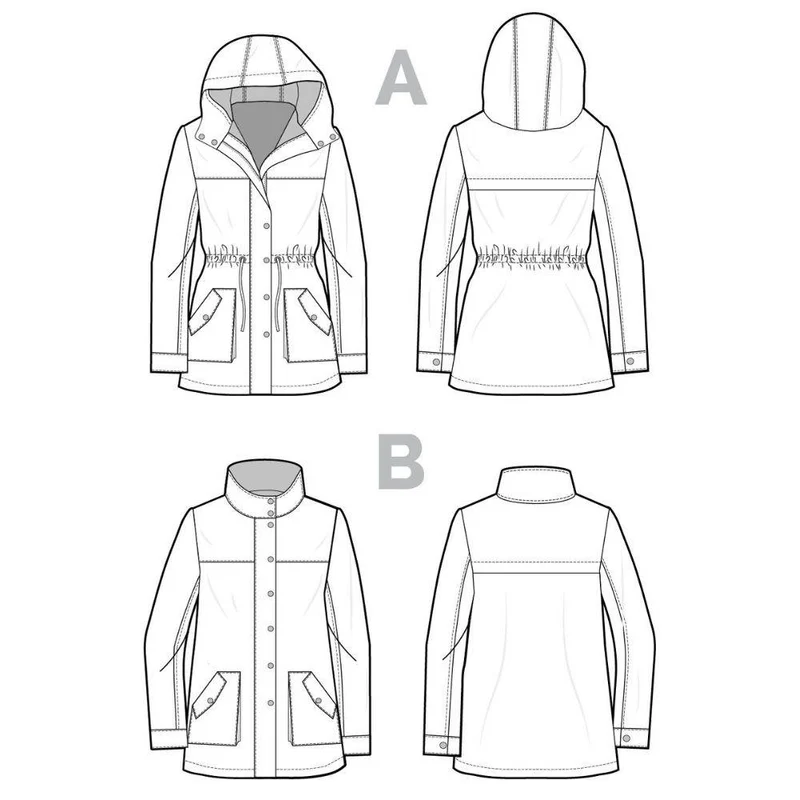 PATRON DE COUTURE PDF | Anorak Kelly | Closet Core Patterns | BILINGUE (FR / EN)