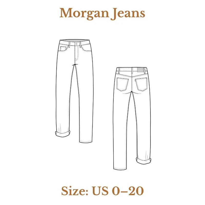 PATRON DE COUTURE PDF | Jean Morgan | Closet Core Patterns | BILINGUE (FR / EN)