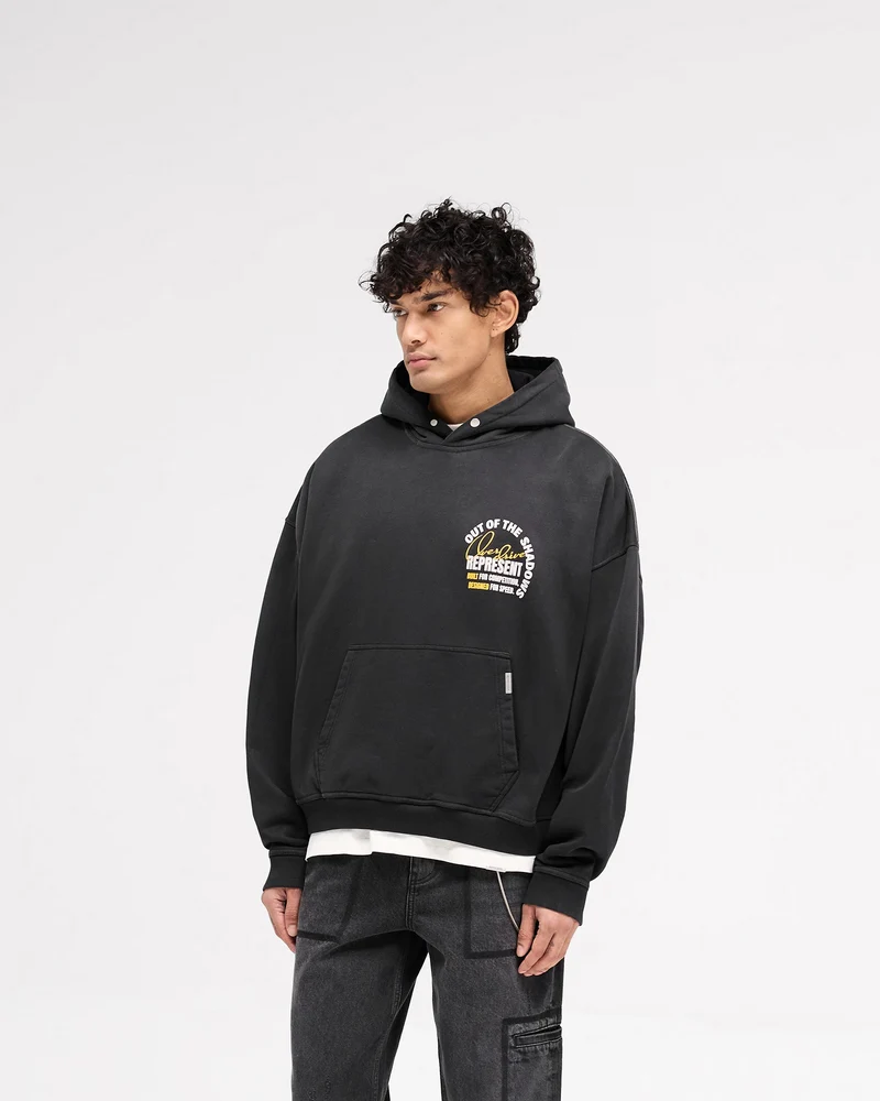 Out Of The Shadows Hoodie - Stained Black