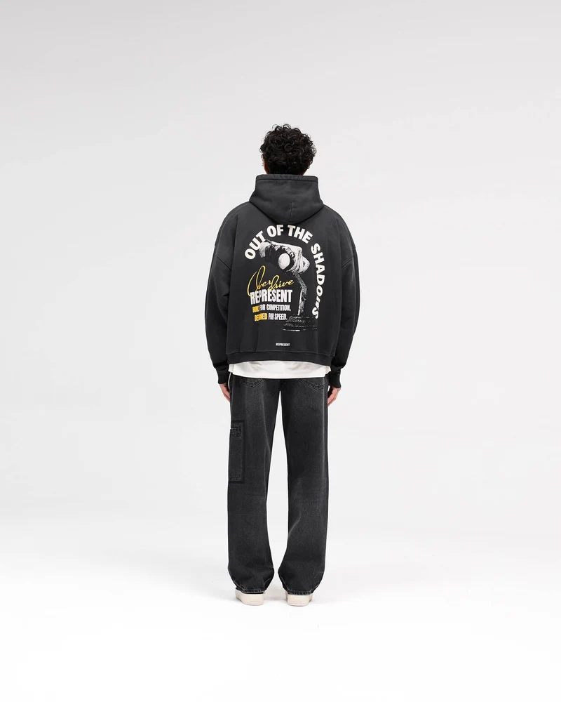 Out Of The Shadows Hoodie - Stained Black