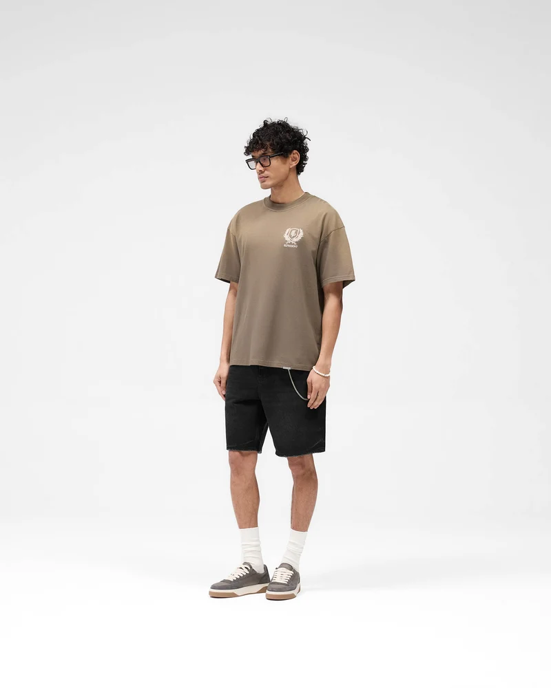 R10T Tailored Denim Shorts - Black