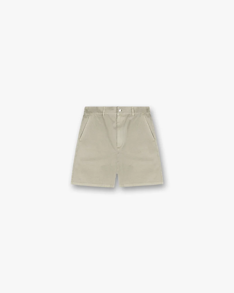 Cotton Tailored Short - Beige