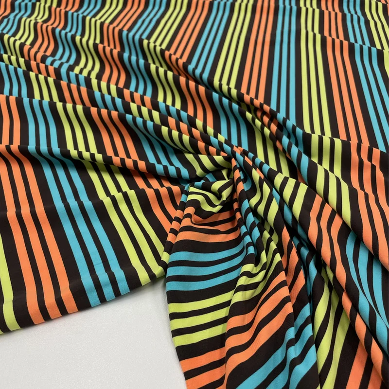 Tissu Jersey, Lycra Maillot - Rayé, Paolo