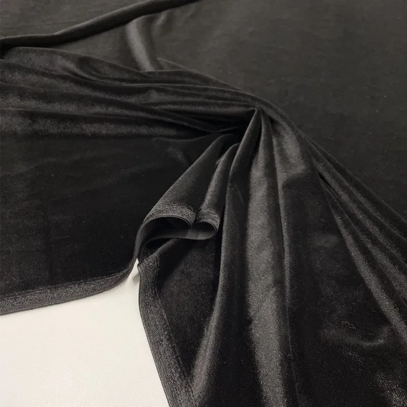 Tissu Maille Velours Stretch - Tetro