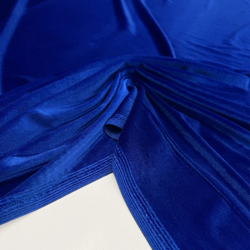 Tissu Maille Velours Stretch - Tetro