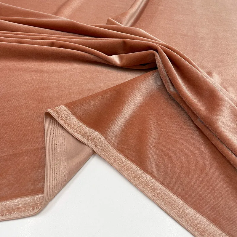 Tissu Maille Velours Stretch - Tetro