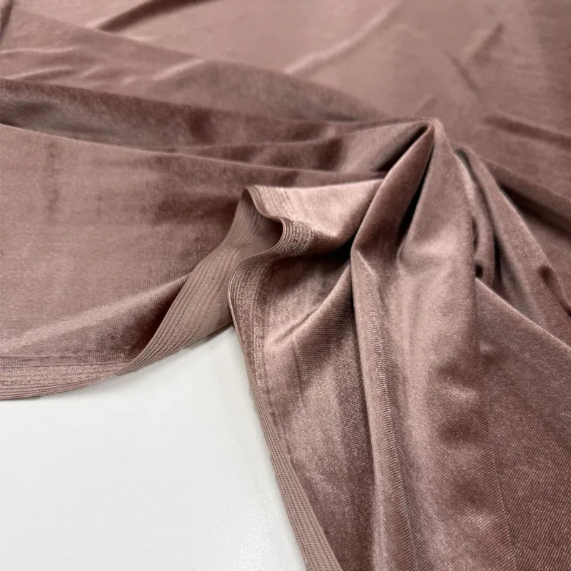Tissu Maille Velours Stretch - Tetro
