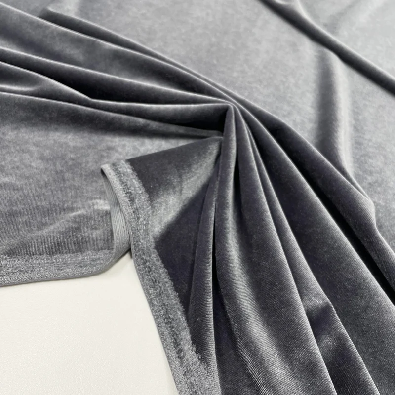 Tissu Maille Velours Stretch - Tetro