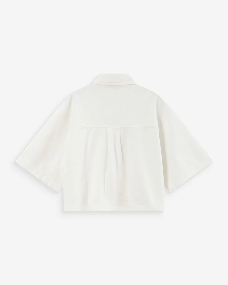 Chemise oversize en denim white Vita