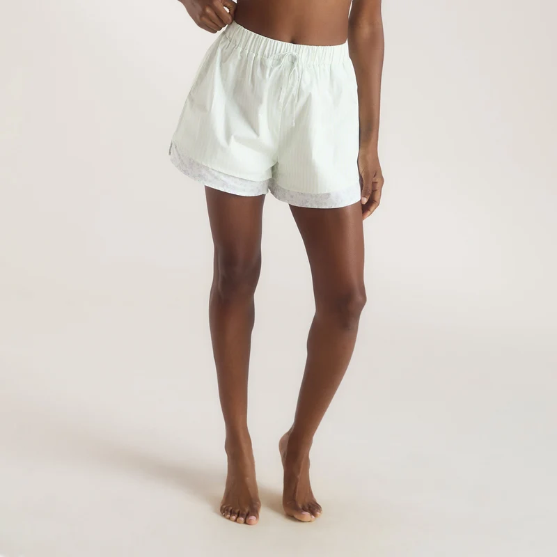Short de Pyjama Bloom & Stripe - Sauge