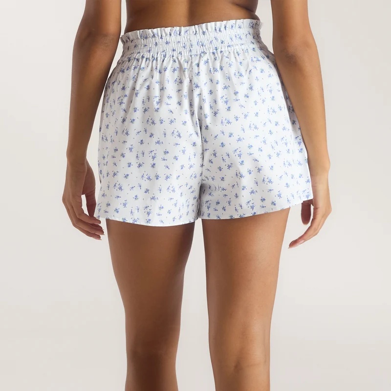 Short de Pyjama Bloom & Stripe - Bleu