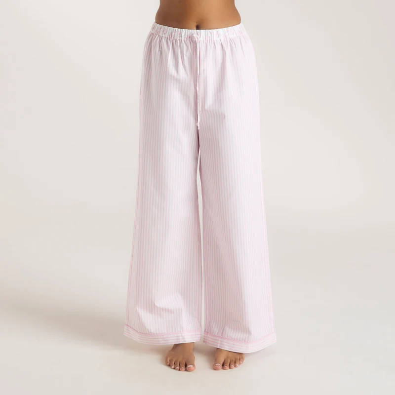 Bas de Pyjama Bloom & Stripe - Rose