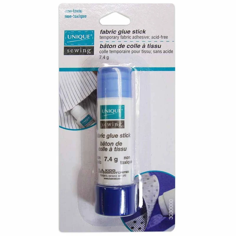 UNIQUE | Bâton de colle pour tissu | Adhésif temporaire pour tissu | 7.4 g