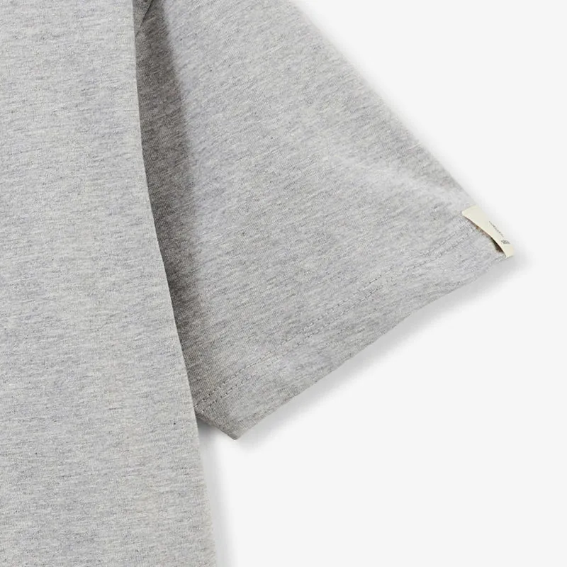 T-shirt garçon manches courtes en coton gris chiné Tancrede SBPLAY