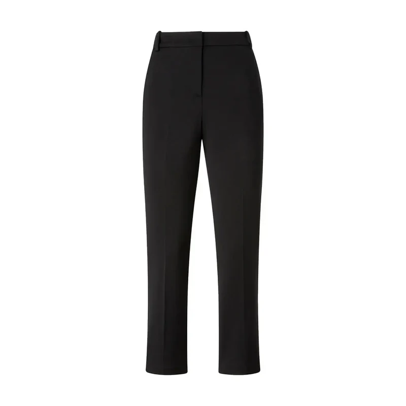 Pantalon pour femme Pinko noir en viscose à coupe ajustée printemps-été