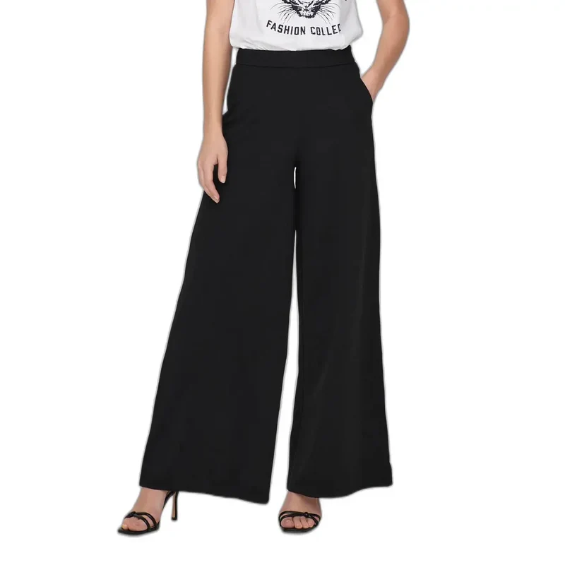 Pantalons pour femmes noirs à enfiler Jacqueline De Yong 15249043