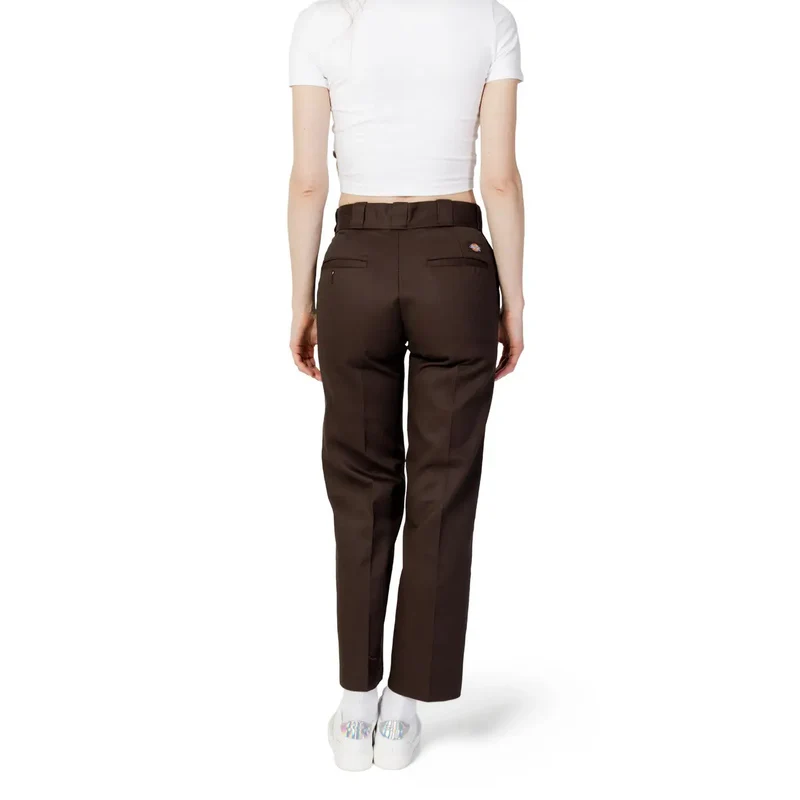 Pantalons pour femmes Dickies en coton mélangé marron WH711475400140