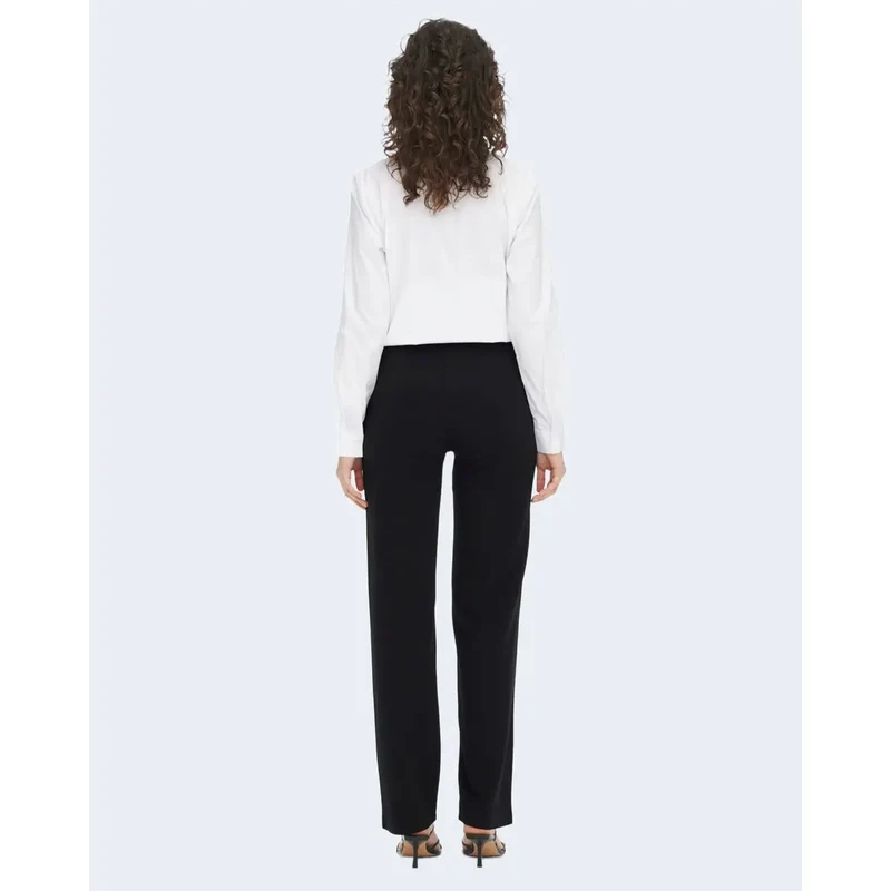 Pantalons pour femmes Jacqueline De Yong noirs unis en polyester