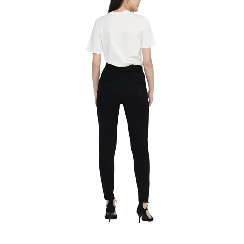 Pantalons pour femmes noirs en dentelle, mélange de viscose, automne-hiver