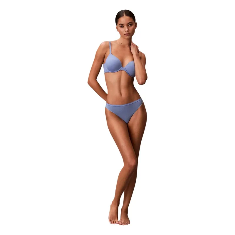 Sous-vêtement (bikini) pour femme Calvin Klein en polyamide bleu clair