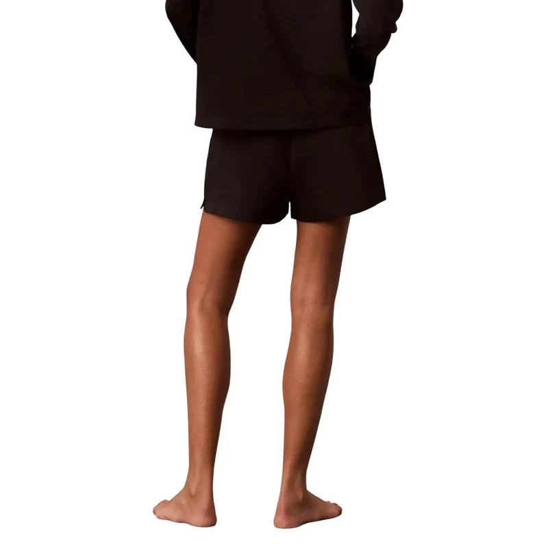 Shorts en coton pour femmes Calvin Klein, noir, avec logo
