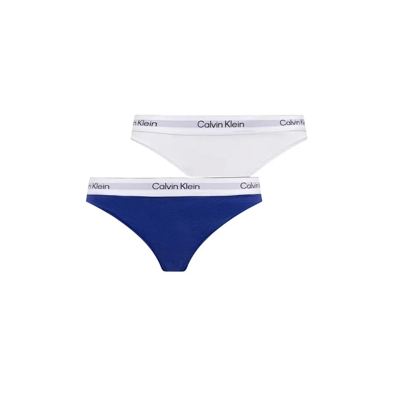Culotte string Calvin Klein pour femmes, lot de 2, blanc, en coton modal