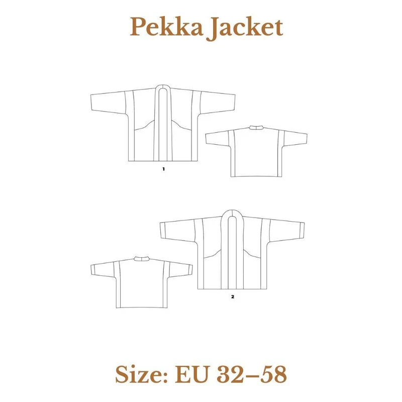 PATRON DE COUTURE PDF | Veste Pekka | Ready to Sew | TRILINGUE (FR / EN / ES)