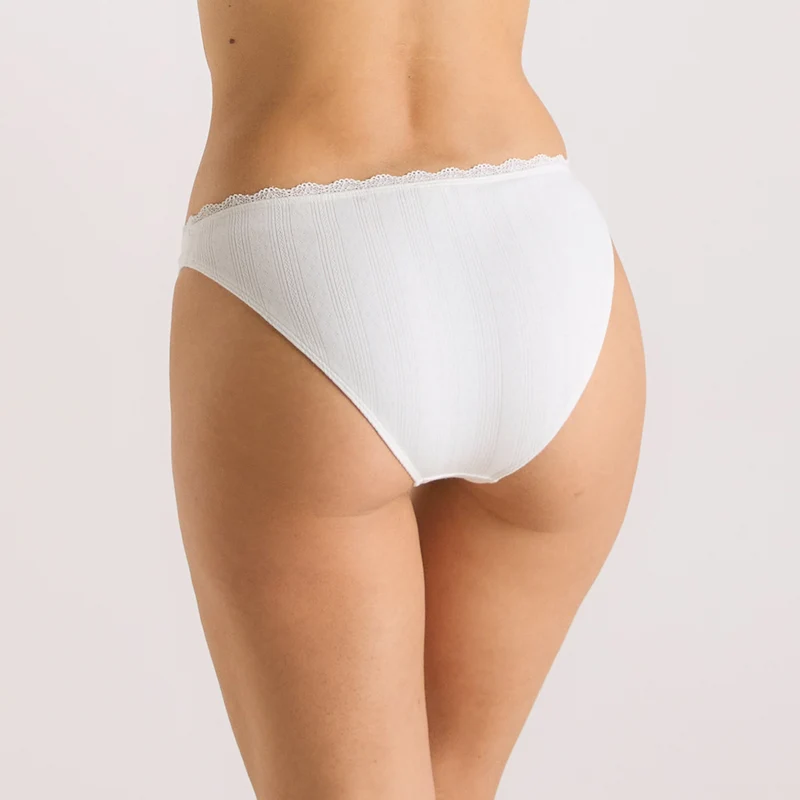 Culotte en Pointelle - Crème