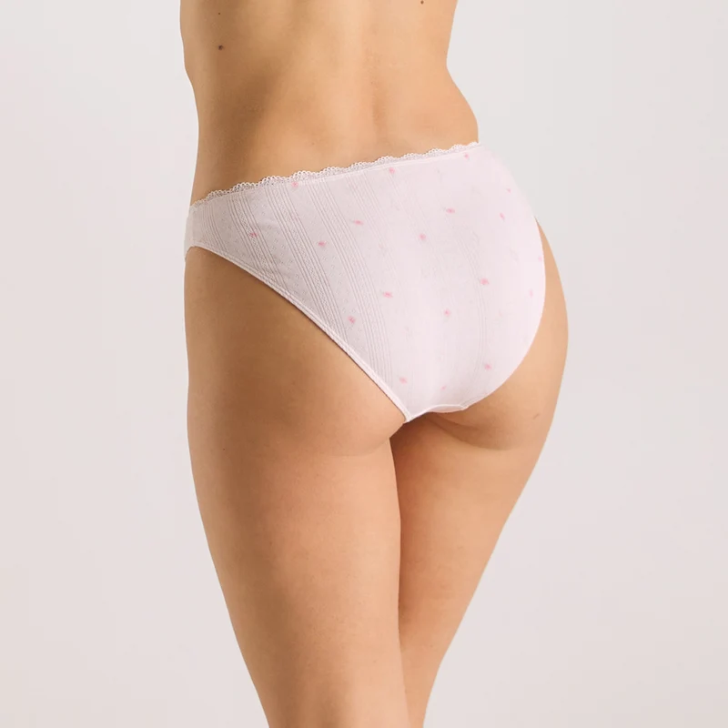 Culotte en Pointelle - Rose Floral