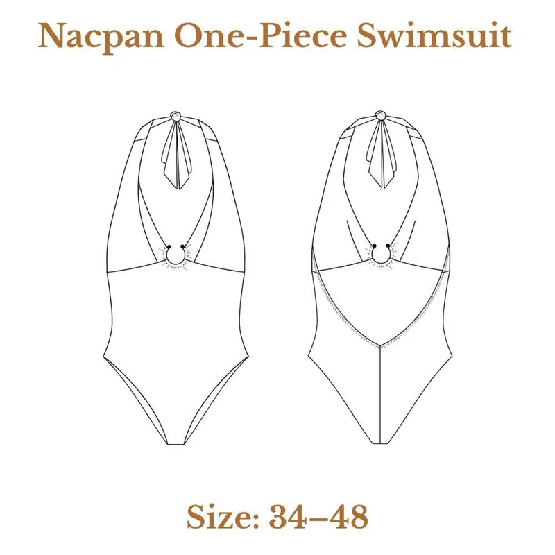 PATRON DE COUTURE PDF | Maillot de bain une pièce Nacpan | Cha'Coud | FRANÇAIS SEULEMENT