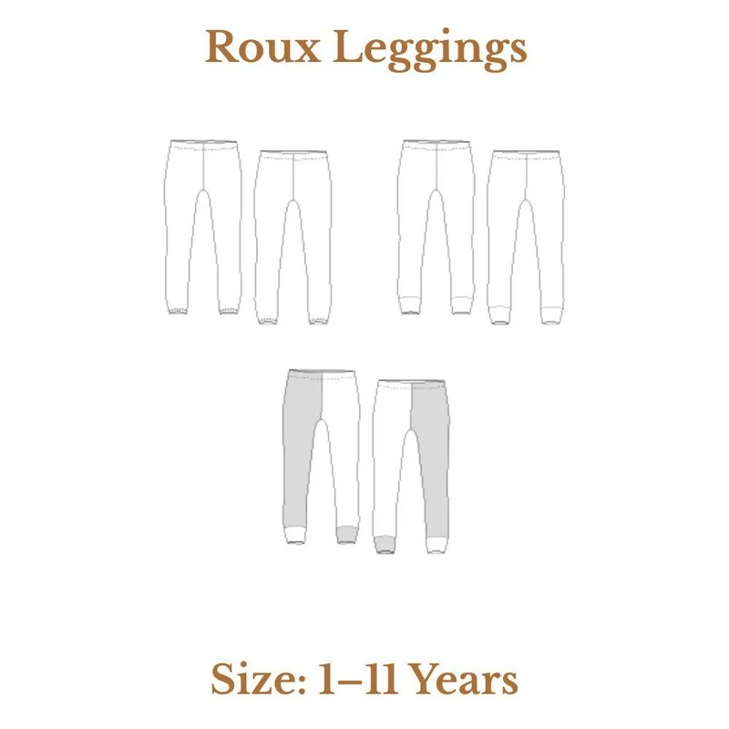 PATRON DE COUTURE PDF | Leggings Roux | Pattern Paper Scissors | UNISEXE