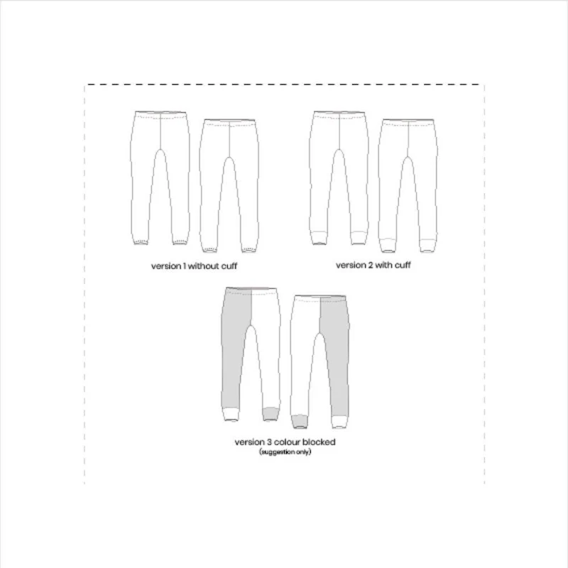 PATRON DE COUTURE PDF | Leggings Roux | Pattern Paper Scissors | UNISEXE